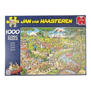 Jumbo Jan Van Haasteren The Park 1000 Pc Comic Jigsaw Puzzle Complete 2005